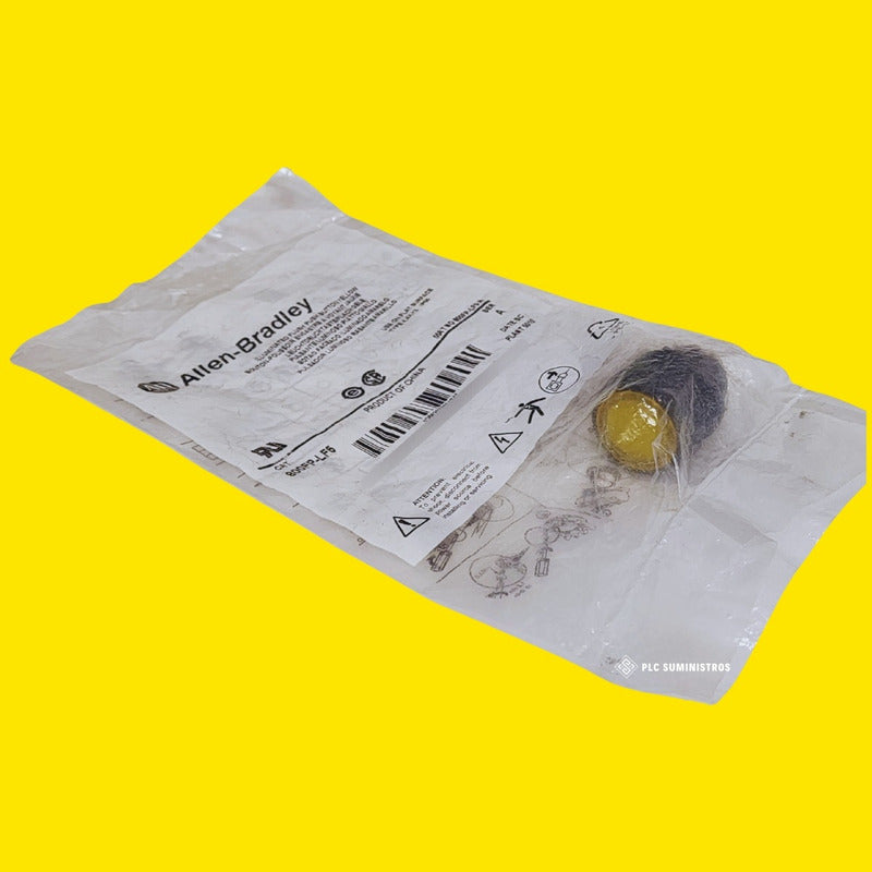 Allen Bradley 800fp-lf5 Pulsador Amarillo