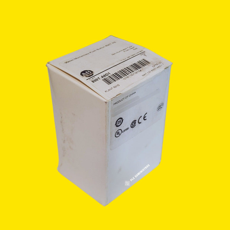 Allen Bradley Pulsador 800t-a6d1. Rojo