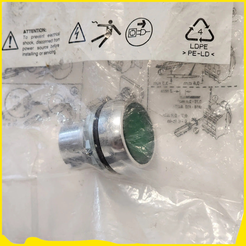 Allen-bradley 800fm-lf3 Seriea Botón Pulsador Iluminadoverde Verde
