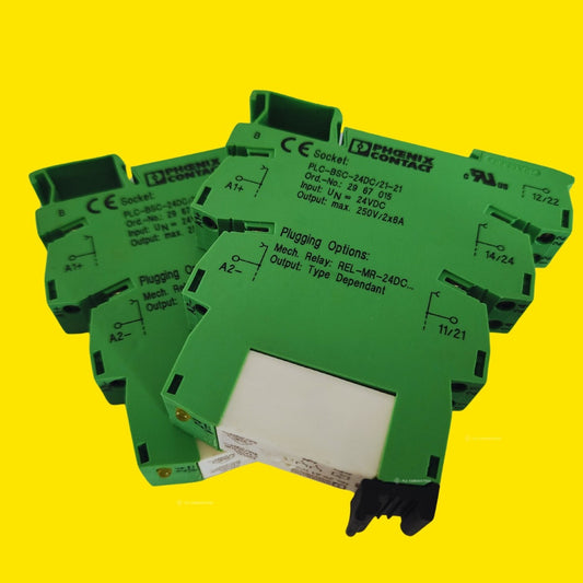 Phoenix Contact Socket Plc Bsc 24dc/21-21(2967015) Usado -