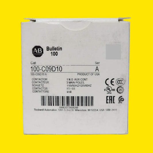 Allen-bradley 100-c09d10 Contactor Bulletin 100