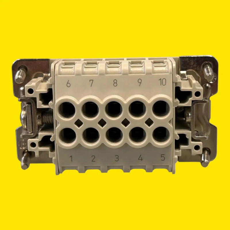 Weidmüller Hdc E 10 Fs Inserto Hembra Para Conector Marrón Claro