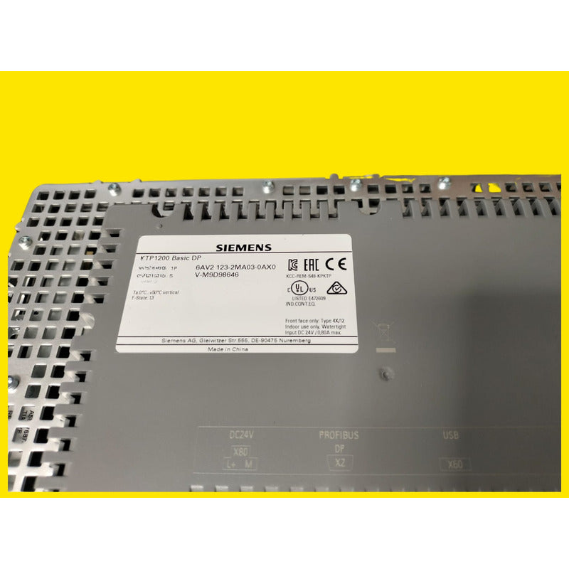 Siemens Panel 6av2 123-2ma03-0ax0 Ktp1200 Basic Dp..