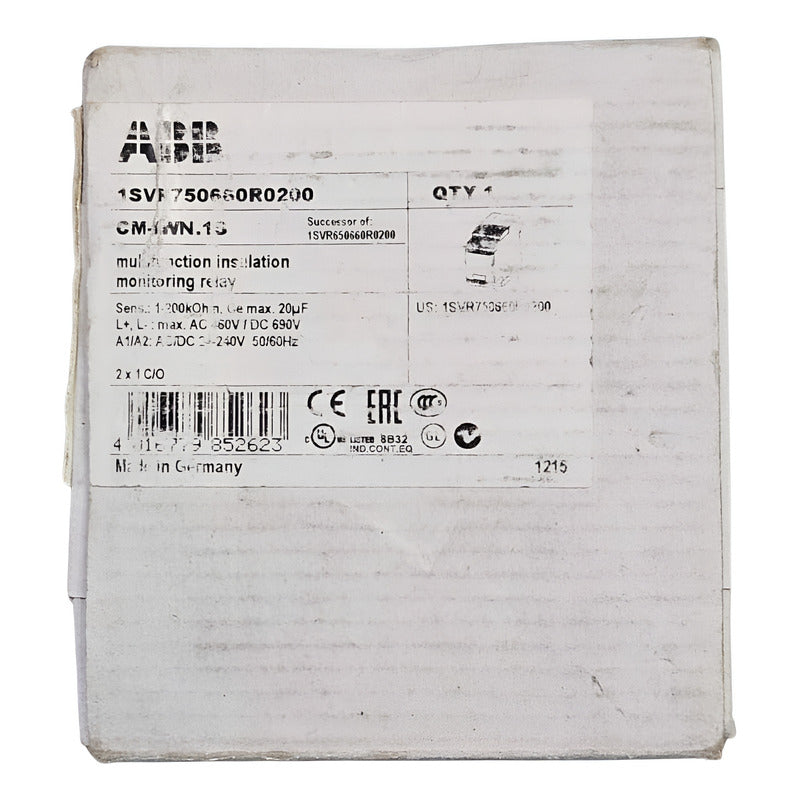 Abb 1svr750660r0200 Multifunction Insulation Monitoring
