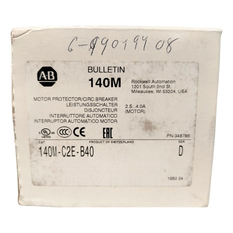 Allen-bradley 140m-c2e-b40 Interruptor Automatico Motor