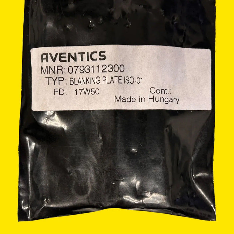 Aventics 0793112300 Placa Ciega Iso 01 Para Válvula