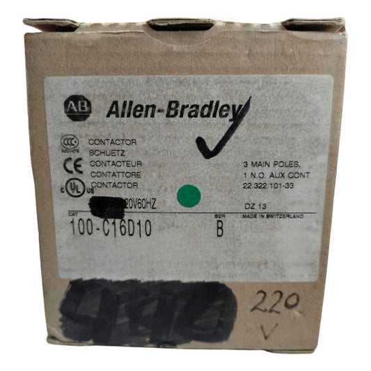 Allen-bradley 100-c16d10 Contactor Ser B