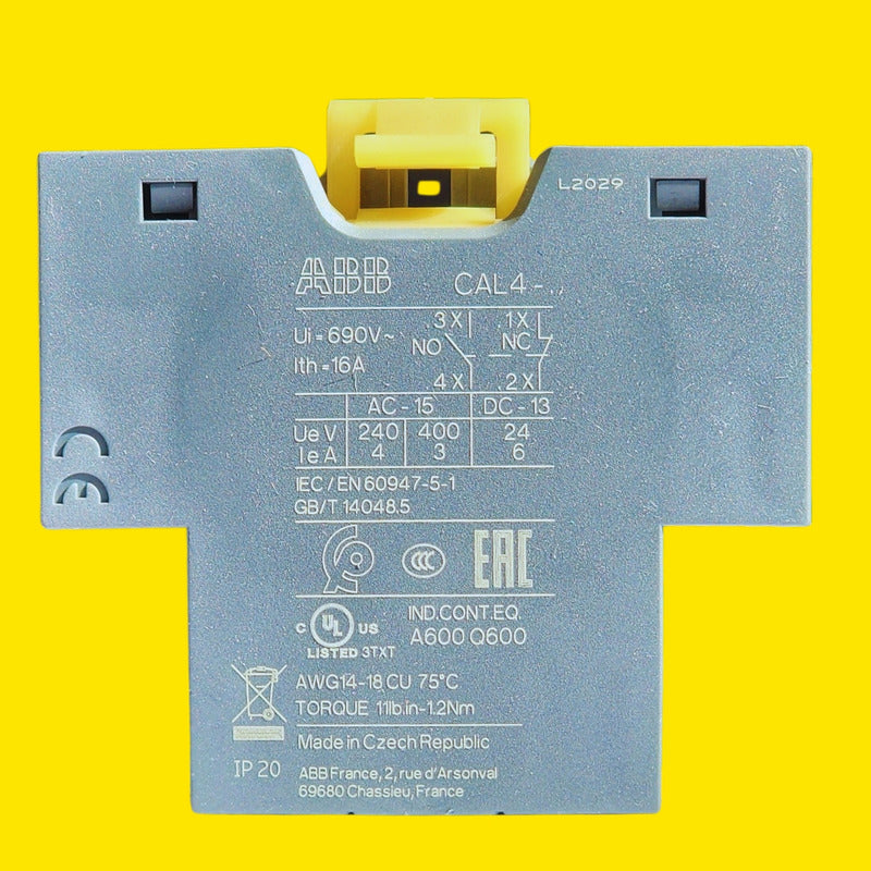 Abb Cal4-11 Bloque Contactos Auxiliares 1no/1nc