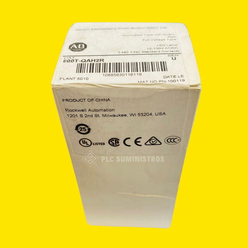 Allen Bradley 800t-qah2r Red