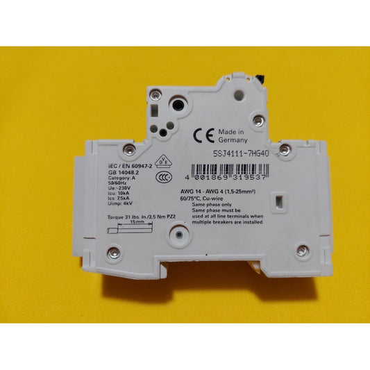 Siemens Interruptor 5sj4111-7hg40 , 5st3010-0hg 5a.