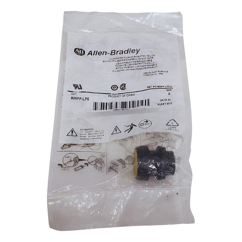 Allen Bradley 800fp-lf5 Pulsador Amarillo