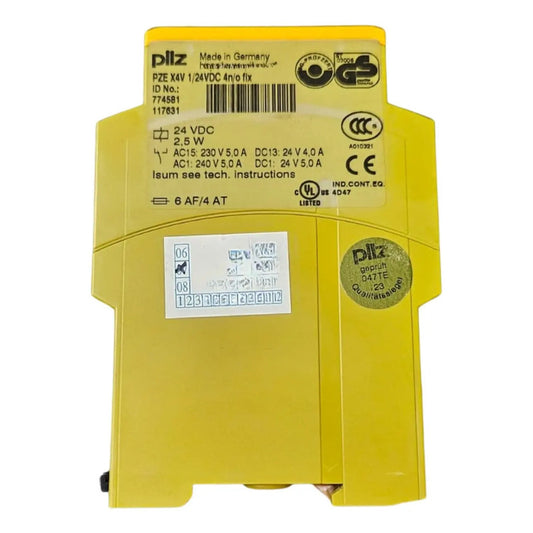 Pilz Pze X4v 1s 774581 Rele 1/24vdc 4n/o Flx