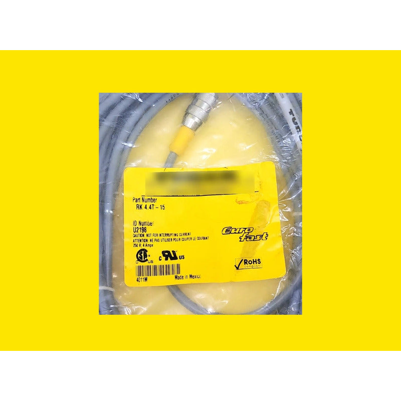 Turck - Turck Rk 4.4t-15 /u2198 Cable De Conexión Recto