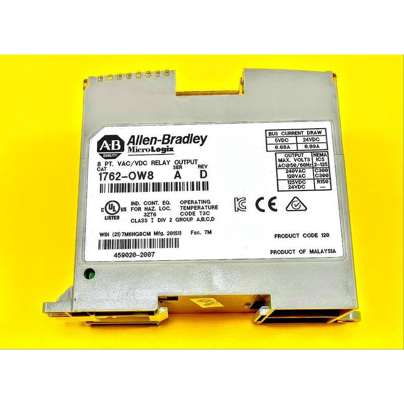 Allen Bradley Módulo De Salida A Relay Micrologix 1762-ow8