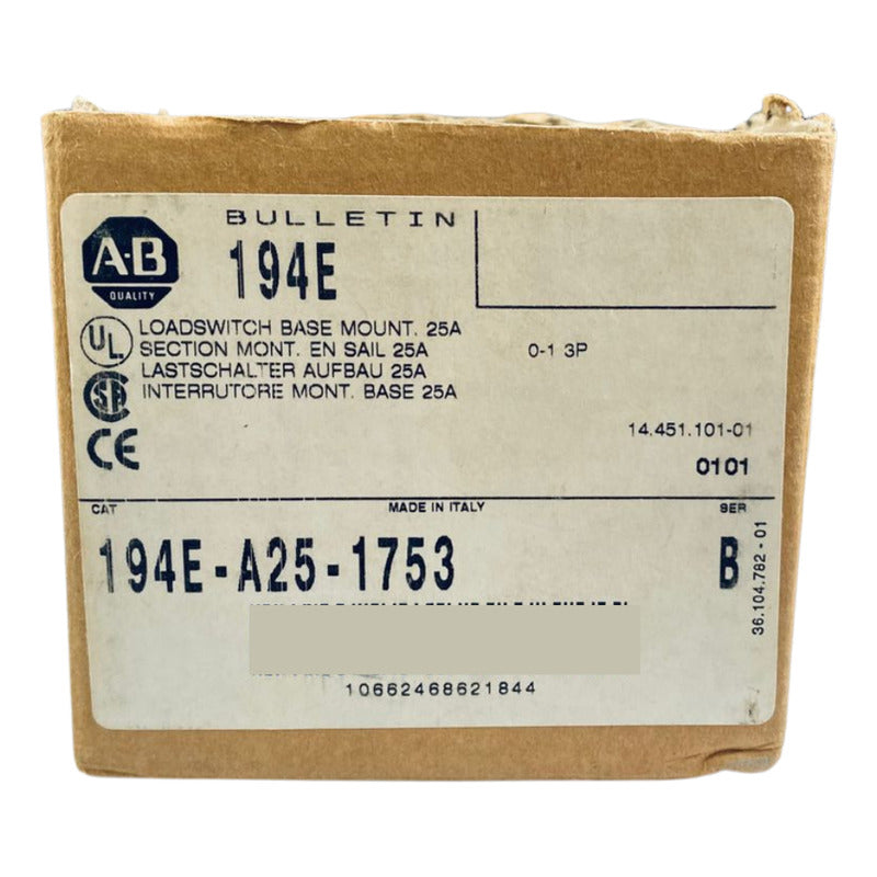 Allen Bradley 194e-a25-1753