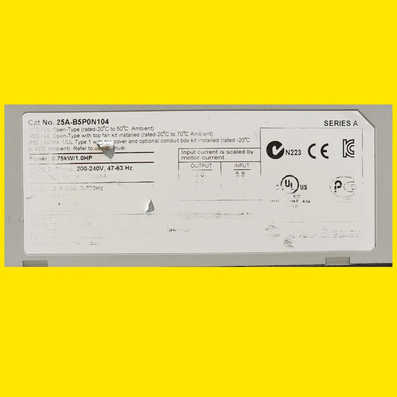 Variador De Frecuencia Allen-bradley Powerflex 525 1hp 0.75k