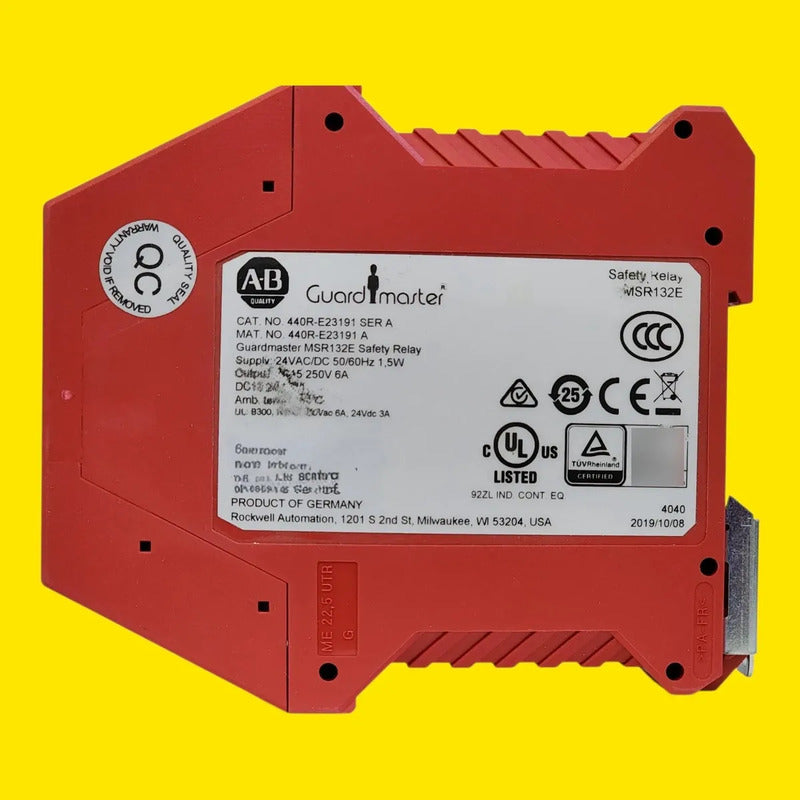 Allen-bradley 440r-e23191 Guardmaster Msr132e Relay Con Caja