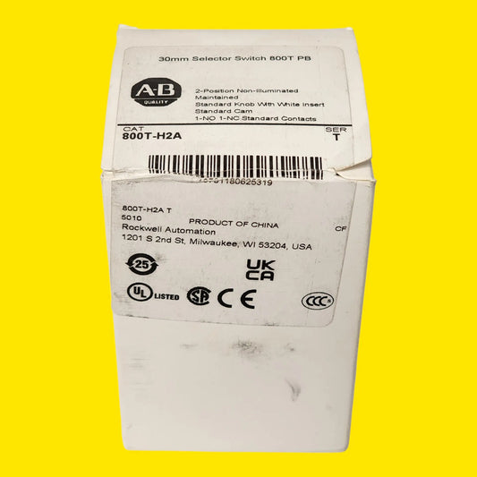 Selector 800t-h2a Allen Bradley 2 Posiciones Industrial