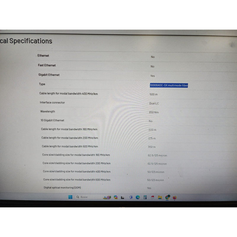 Transceptor Stratix De Fibra Óptica Surplus 1783-sfp1gsx/a