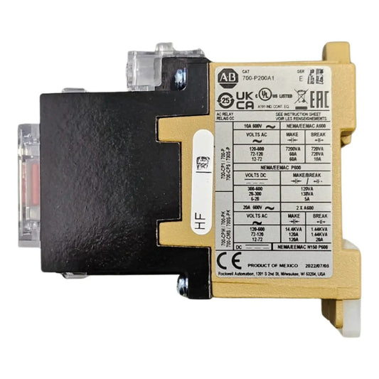 Allen-bradley 700-p200a1 Relay Control Ser. E