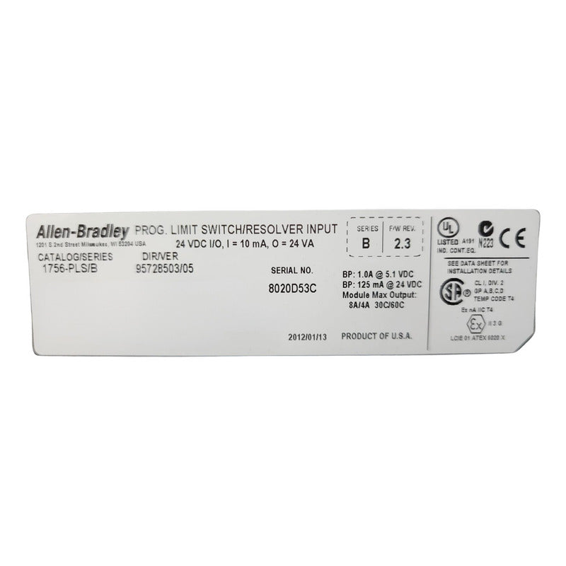 Allen-bradley 1756-pls Modulo Interruptor De Limite