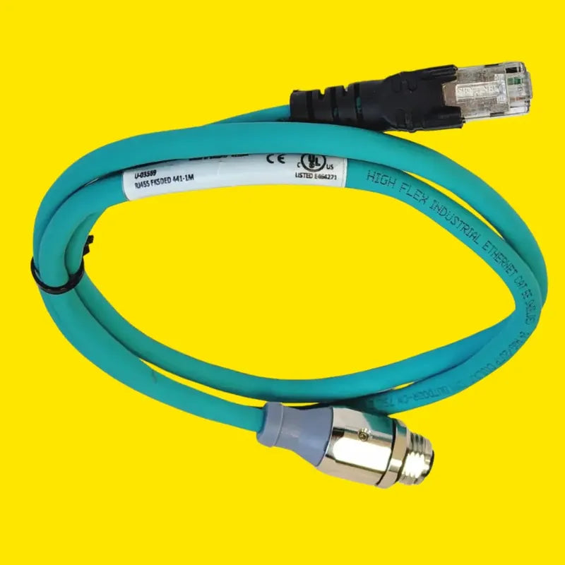 Cable Ethernet Industrial Turck 1m M12 A Rj45 Blindado Tpe