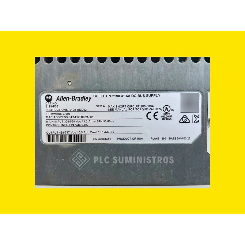 Allen Bradley Kinetix 2198-p031 Kinetix 5700