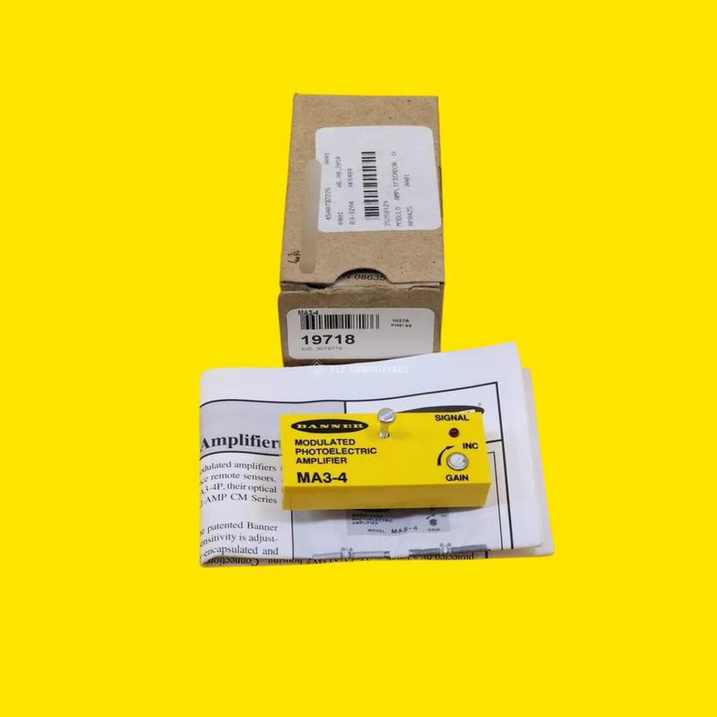 Banner - Banner Ma3-4 Amplificador Fotoeléctrico Modulado.