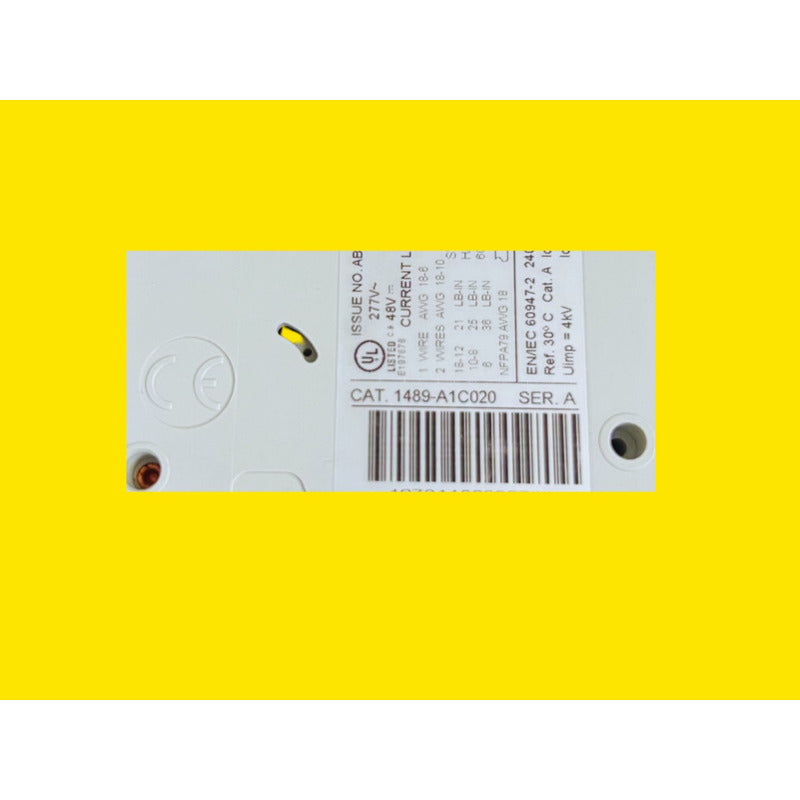 Allen-bradley 1489-a1c020 Interruptor De Circuito 2a