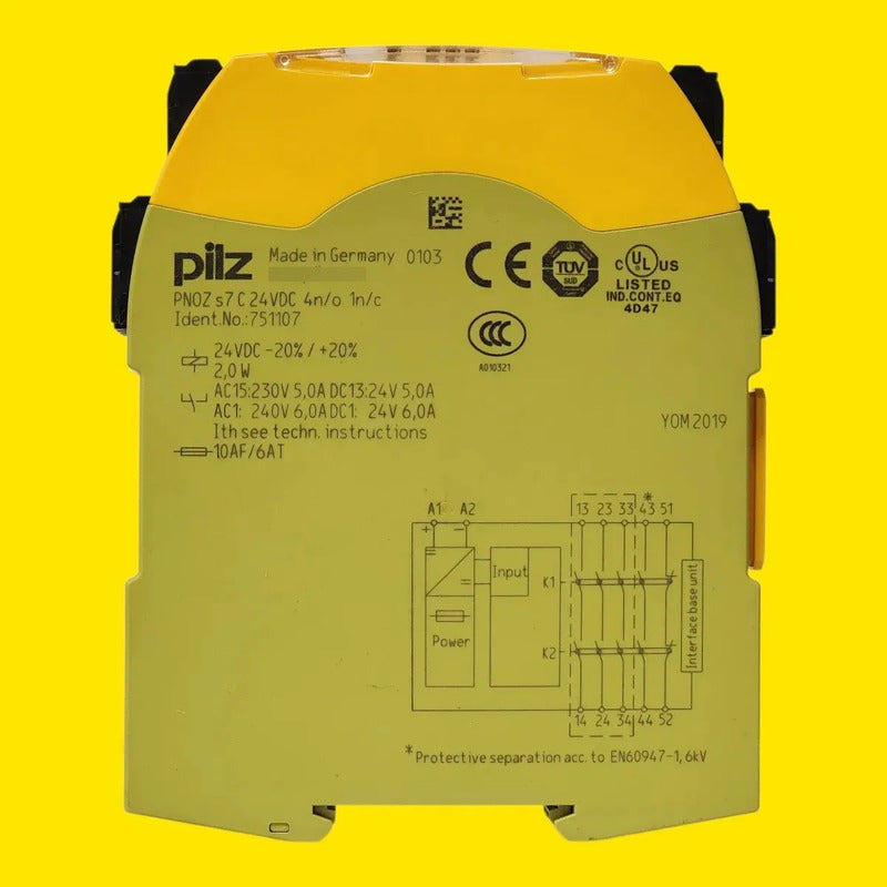 Pilz Pnoz S7 C 24vdc 751107 Relevador Seguridad 4na 1nc
