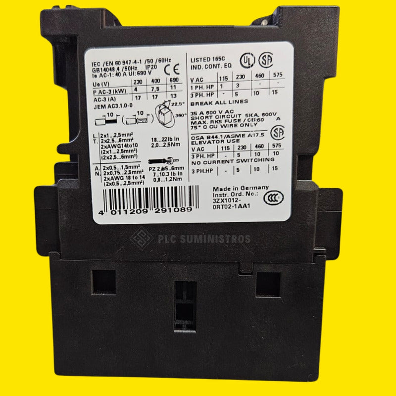 Siemens Contactor 3rt1025-1bb40