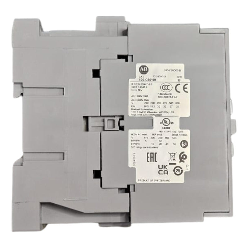 Allen-bradley 100-c60d00 Contactor 110v 50hz 120v 60hz