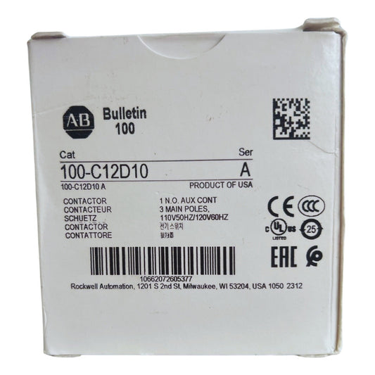 Allen-bradley 100-c12d10 Contactor Bulletin 100