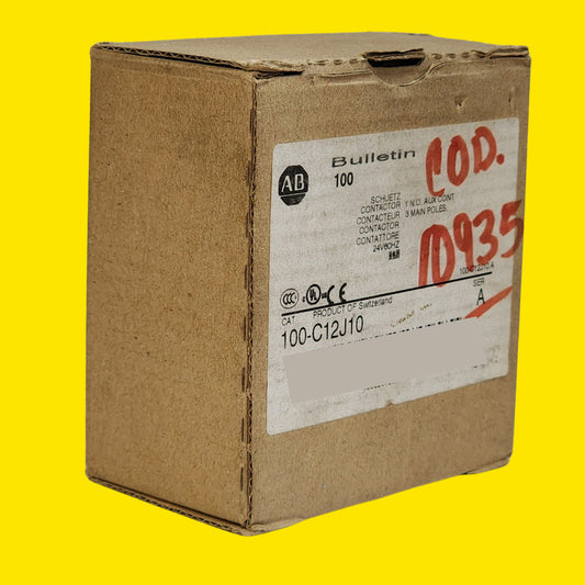 Allen Bradley 100-c12j10 Contactor 12a 3 Polos 24v 60hz