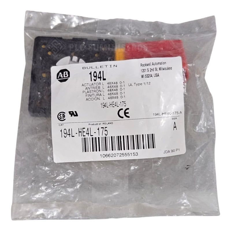 Switch Actuador Allen-bradley 194l-he4l-175
