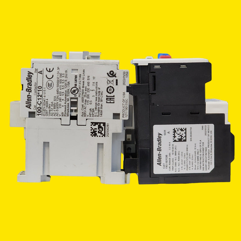 Contactor Allen Bradley 100-c12d10 + Relé 193-1efdb 12a