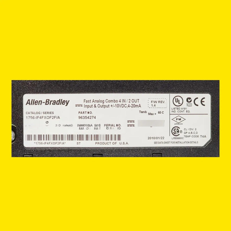 Allen-bradley 1756-if4fxof2f Modulo Controllogix