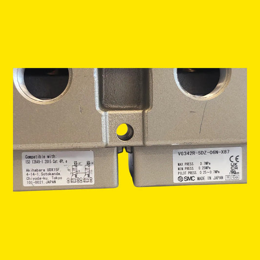Smc Vg342r-5dz-06n-x87 Válvula Solenoide 3 Vías 24v Dc