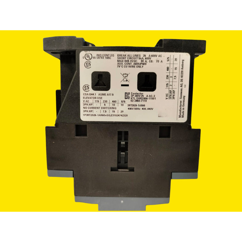 Siemens Sirius 3rt2026-1ar60 Contactor