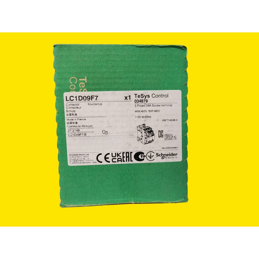 Schneider Lc1d09f7 Contactor De 9a Con Bobina 110vca