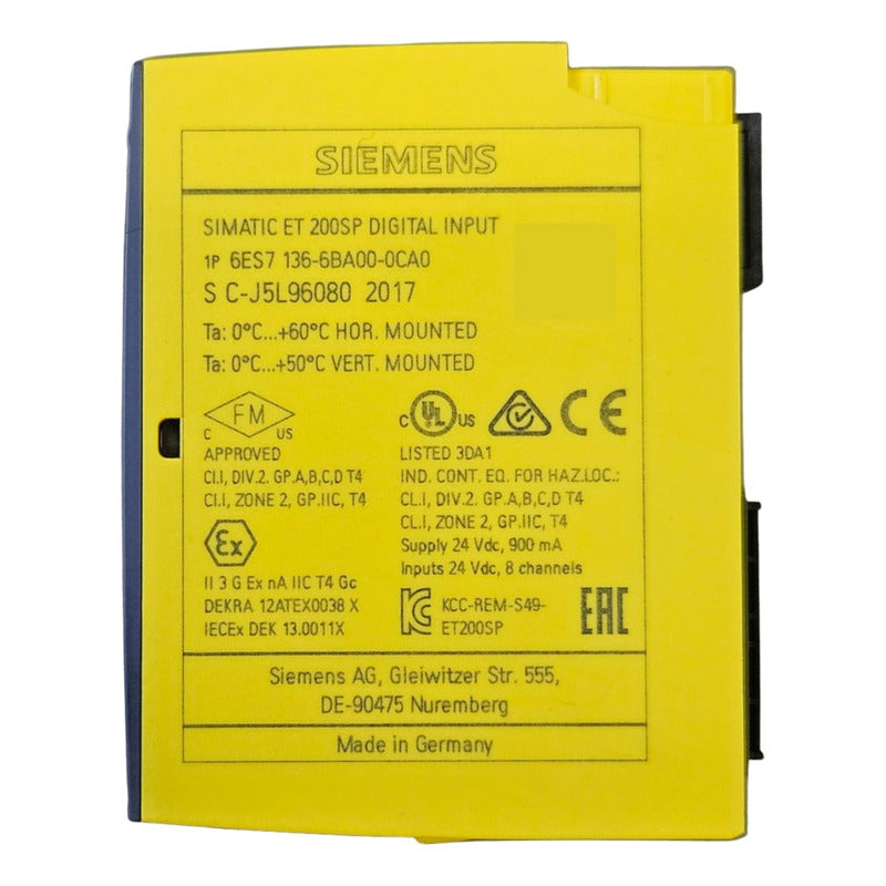 Digital Input Siemens 6es7 136-6ba00-0ca0