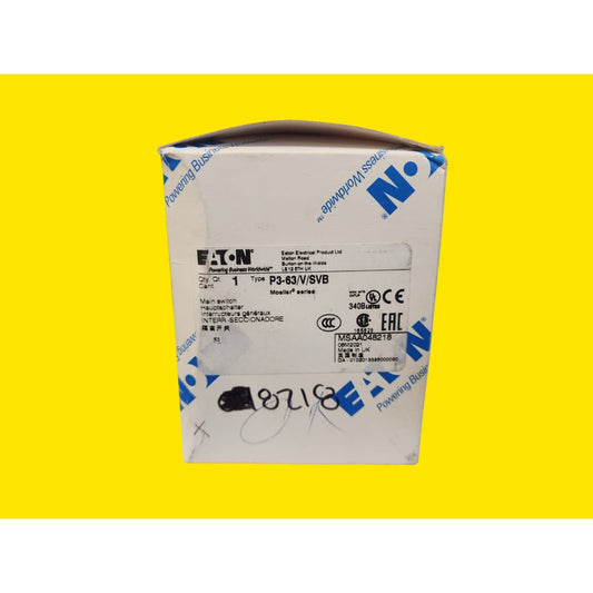 Eaton P3-63/v/svb Interruptor Seccionador Rotativo Negro