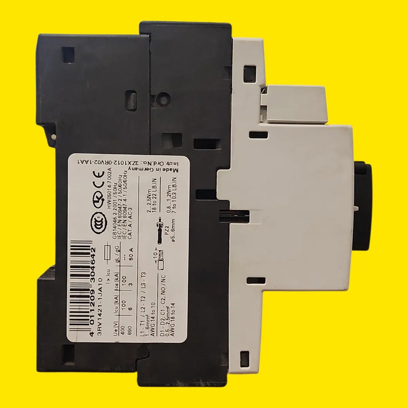 Siemens 3rv1421-1ja10 Interruptor Protector De Motor 50hz/60hz