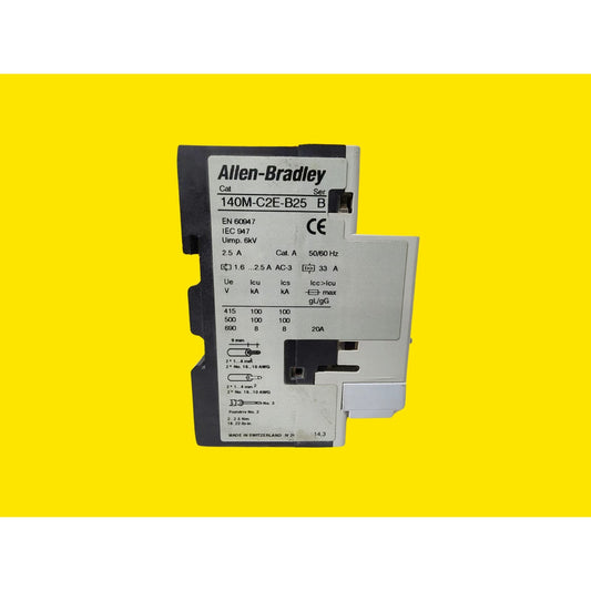 140m-c2e-b25 Allen-bradley Guarda Motor. 50/60hz