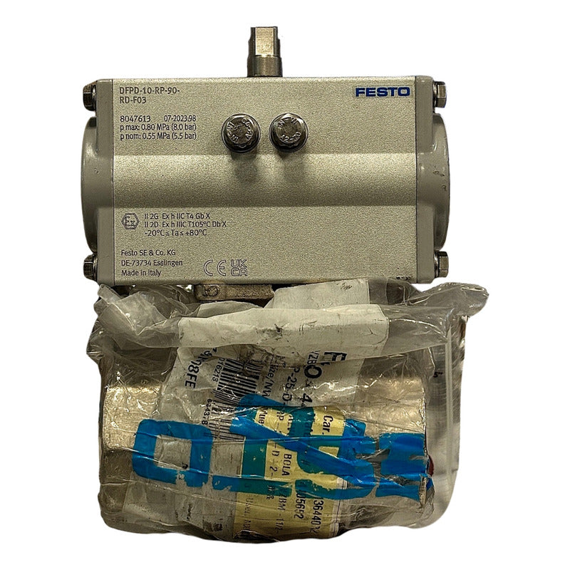 Festo Dfpd-10-rp-90-rd-f03 Actuador Neumatico Con Valvula