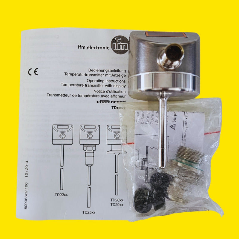 Ifm Efector Td2211 Transmisor De La Temperatura