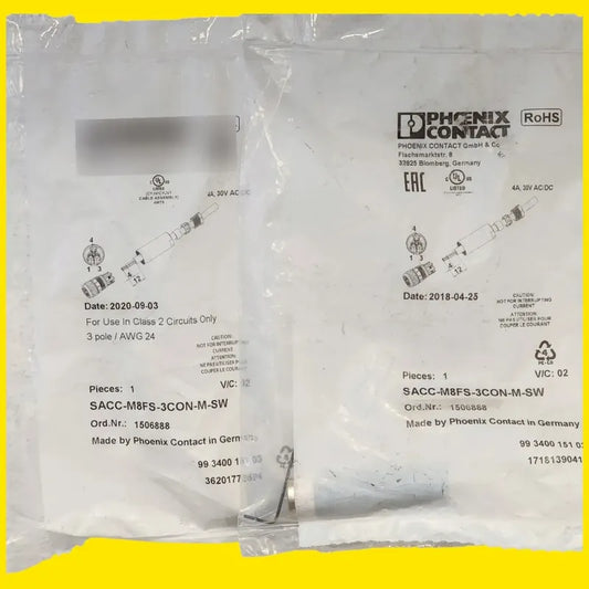 Phoenix Contact Sacc-mrms-3con-m-sw Conector M12 1501252