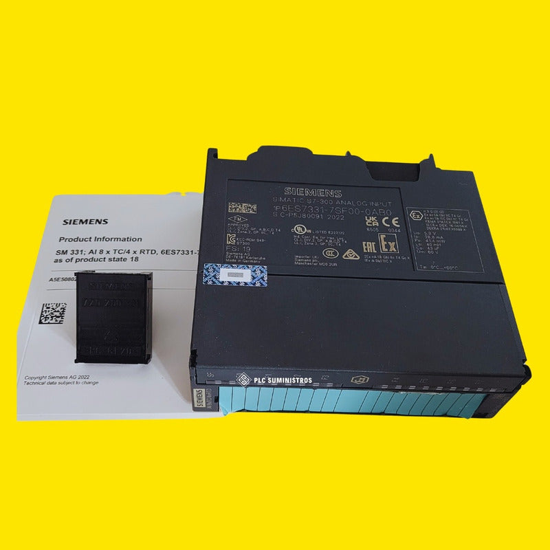 Siemens 6es7 331-7sf00-0ab0 Módulo De Entrada Analógica