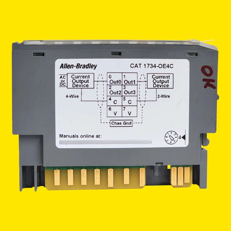 Allen-bradley 1734-oe4c Módulo 4 Salidas Analógicas