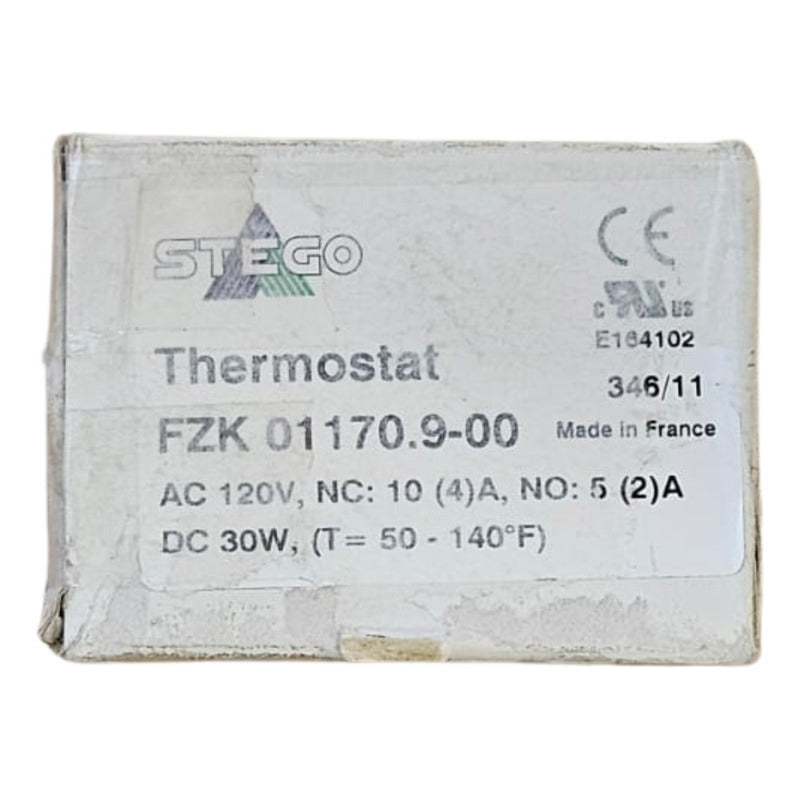 Stego 01170.9-00, Termostato Mecánico 120 Vca 40 A 140 ºf